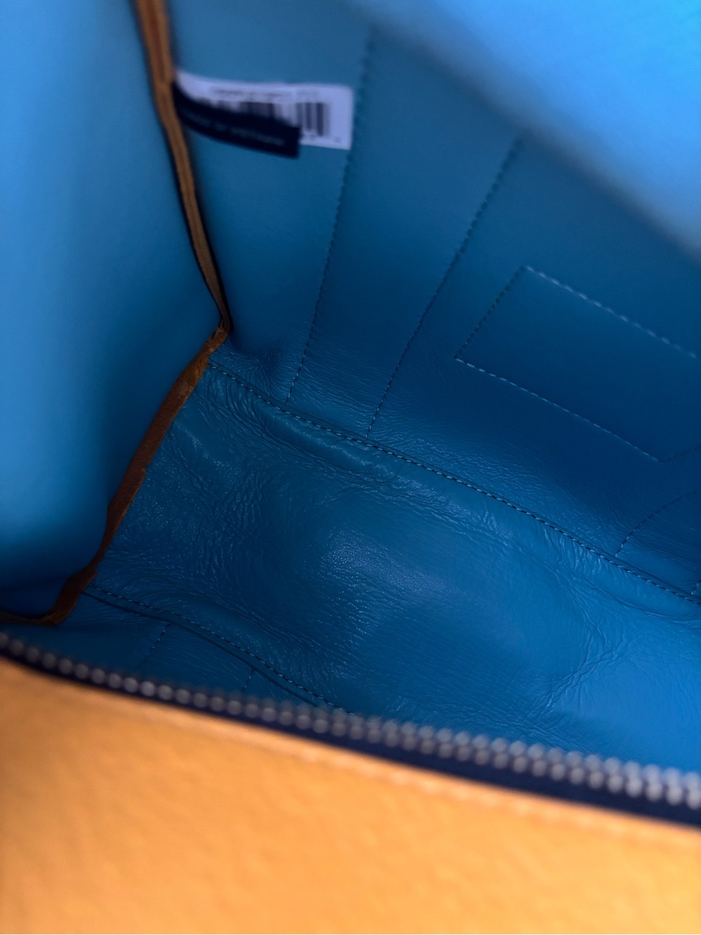 Marc Jacobs Pebbled Leather The Tote Bag SMALL in Mustard - Picture 16 of 16